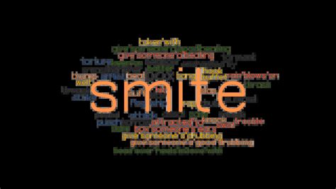 smite synonym|smite word.